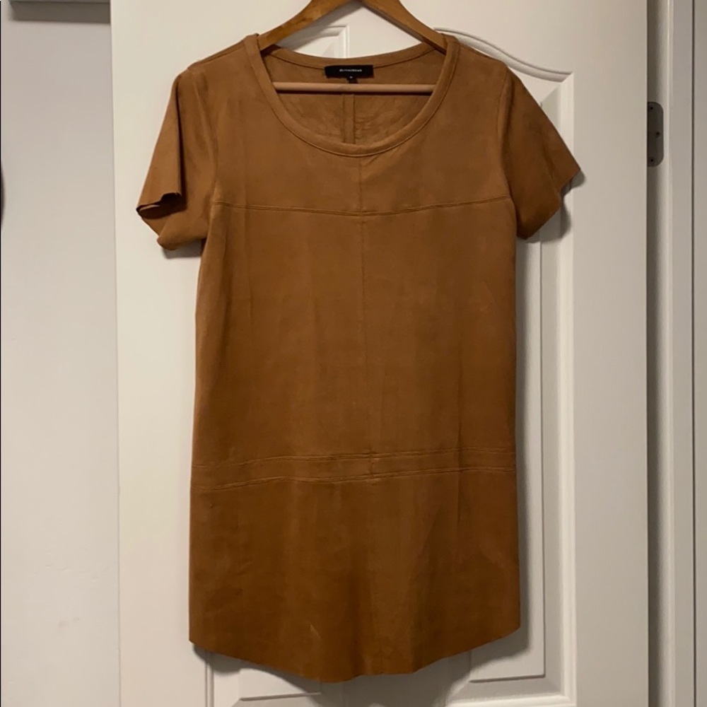 Faux suede shift dress from Vici
